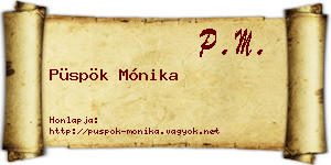 Püspök Mónika névjegykártya